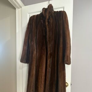 Real 🤍 Brown Fur Coat